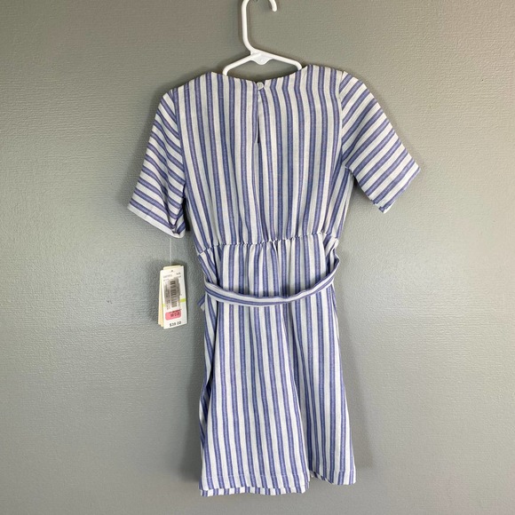 Gianni Bini Girl's Striped Linen Pocket Dress Size 4 - Picture 9 of 10